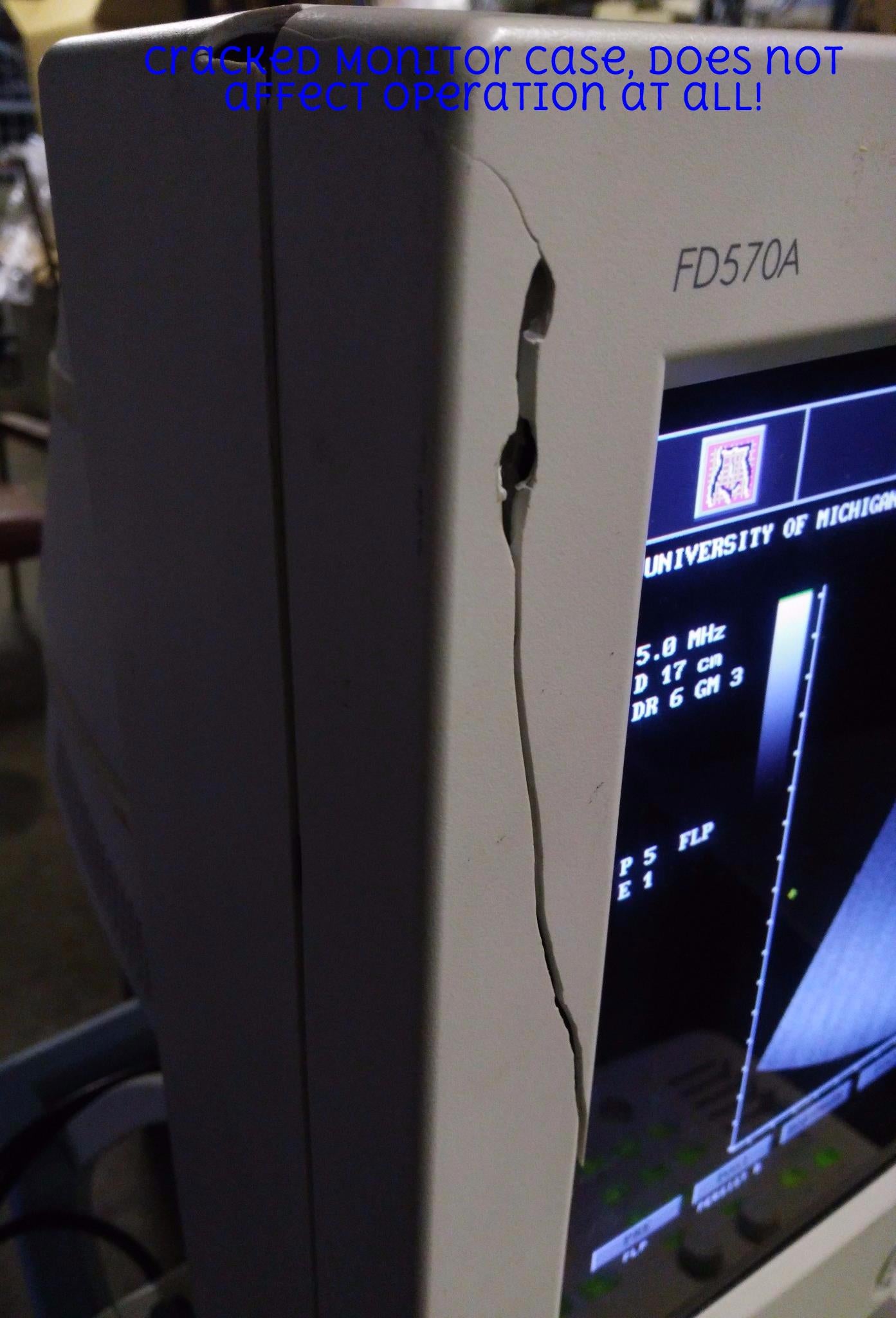 PICUS CRII ESAOTE PIE MED 410670 ULTRASOUND C5-2 R40 & LA523 PROBE SONY UP-895MD