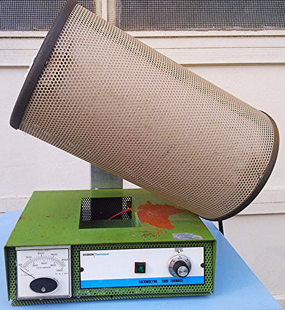THERMOLYNE SYBRON F-21125 TUBE FURNACE 1300 WATTS 15" LONG / 2" DIAMETER