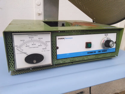 THERMOLYNE SYBRON F-21125 TUBE FURNACE 1300 WATTS 15" LONG / 2" DIAMETER