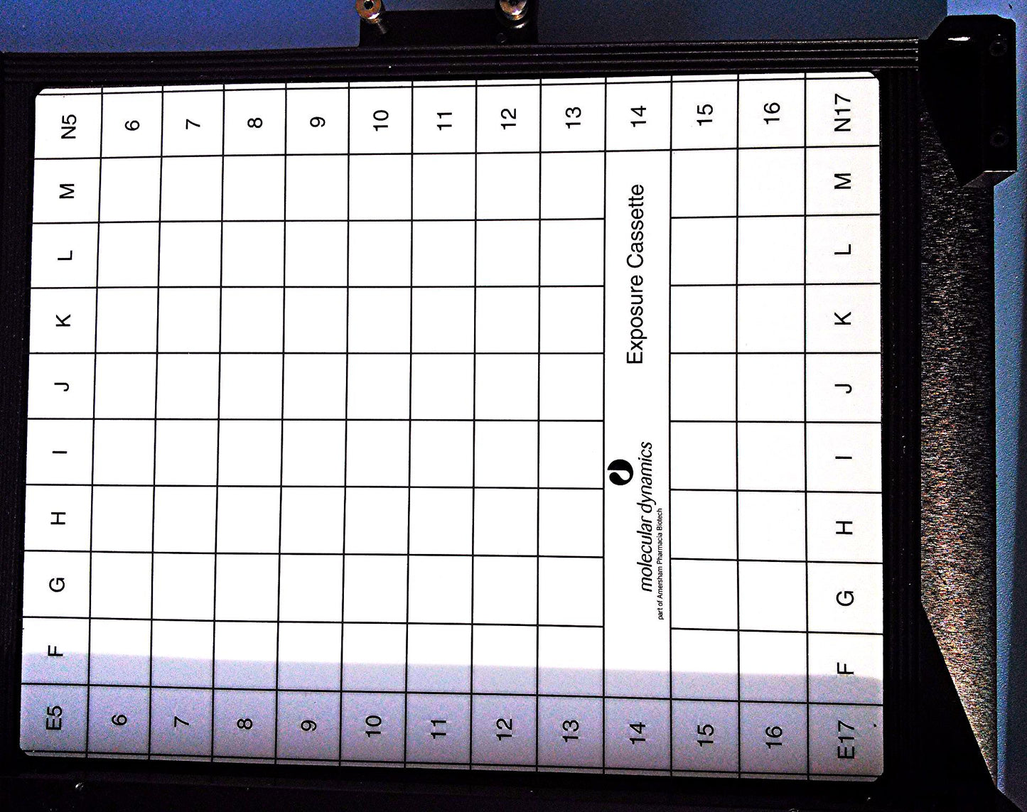 MOLECULAR DYNAMICS STORAGE 20 x 25 cm PHOSPHOR SCREEN 35x43 cm PHARMACIA BIOTECH