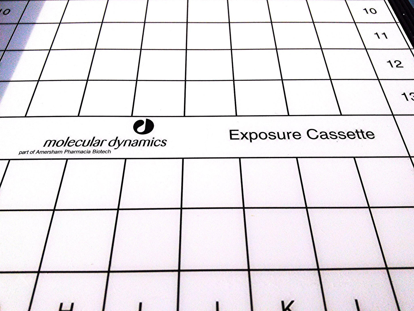 MOLECULAR DYNAMICS STORAGE 20 x 25 cm PHOSPHOR SCREEN 35x43 cm PHARMACIA BIOTECH