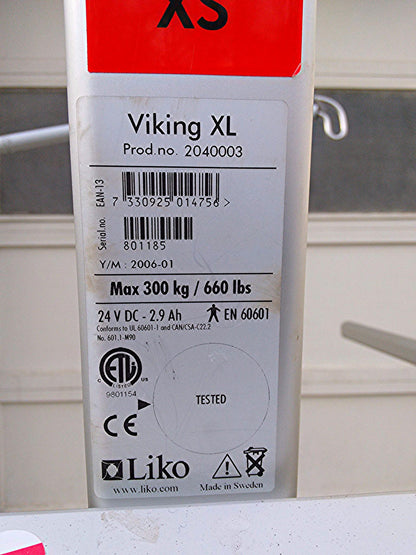 660WeightCapaci LIKO HILLROM POWER VIKING XL MEDICAL MOBILE AUTOMATIC LIFT HOIST