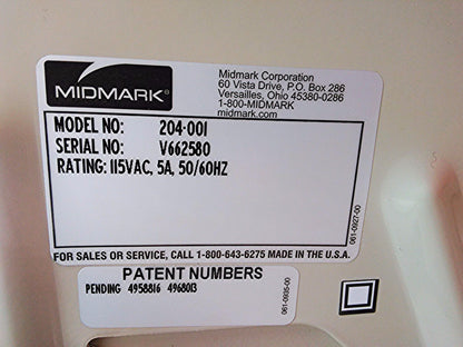 RITTER 204 OBGN PATIENT EXAM TABLE TATTOO OFFICE DOCTOR OBGYN