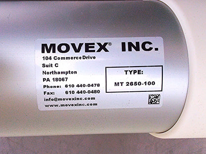 MOVEX MT 2650-100 FUMEX A1A1Z-1-250-384-009 225N FUME EXTRACTOR