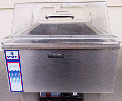 SYSCO COUNTERTOP MERCHANDISER VOLLRATH HEAT N SERVE 72020 with COVER GABLE