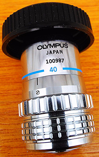 OLYMPUS UVFL 40x 0.85 DRY 160 COLLAR FLUORITE FLUORESCENT MICROSCOPE OBJECTIVE L