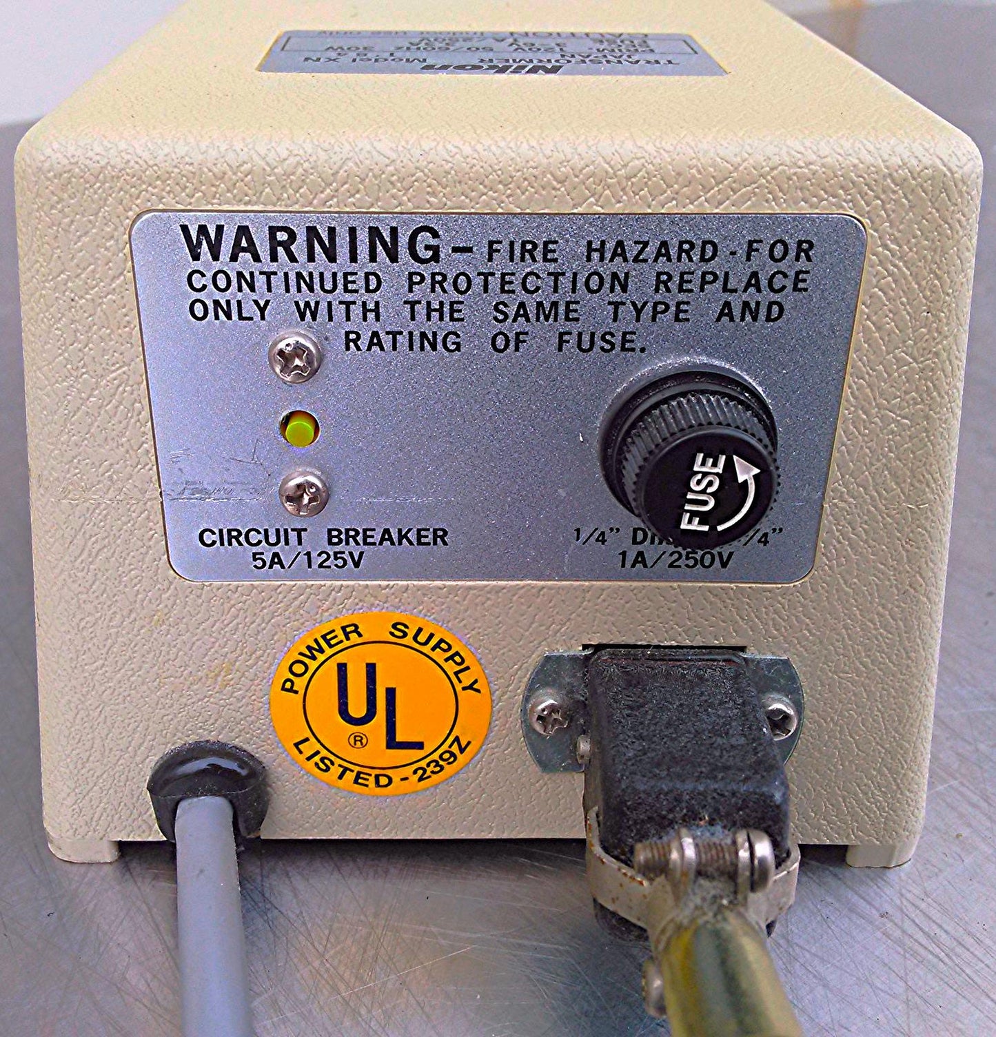 NIKON MODEL XN MICROSCOPE TRANSFORMER MODEL SMZ-U