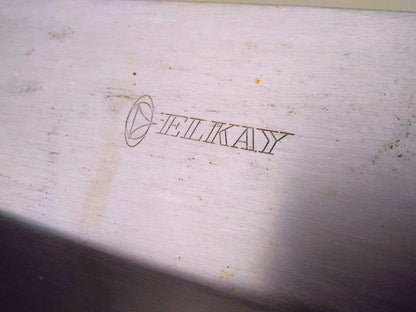 ELKAY 3 BOWL WASH RINSE SANITIZE STEEL COMMERCIALSINK 57w X 27.5d X 36"h FAUCET