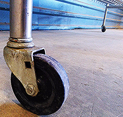 NEXEL STAINLESS STEEL PREP TABLE SHELF ON WHEELS 6ftw x 24"d x 35h KITCHEN RESTA