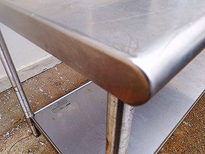 EAGLE 72"w x 30"d STAINLESS STEEL Deluxe KITCHEN HOSPITAL Work Table Undershelf