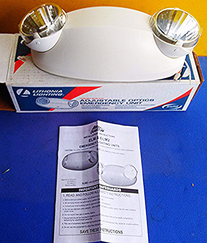 LITHONIA LIGHTING ADJUSTABLE OPTICS EMERGENCY UNIT ELM2