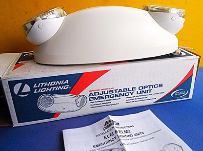 LITHONIA LIGHTING ADJUSTABLE OPTICS EMERGENCY UNIT ELM2