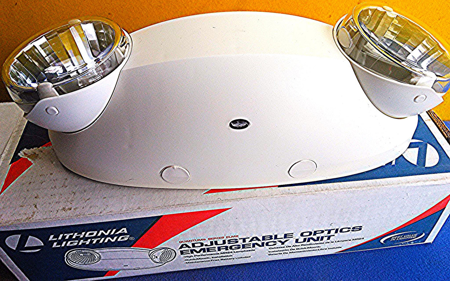 LITHONIA LIGHTING ADJUSTABLE OPTICS EMERGENCY UNIT ELM2