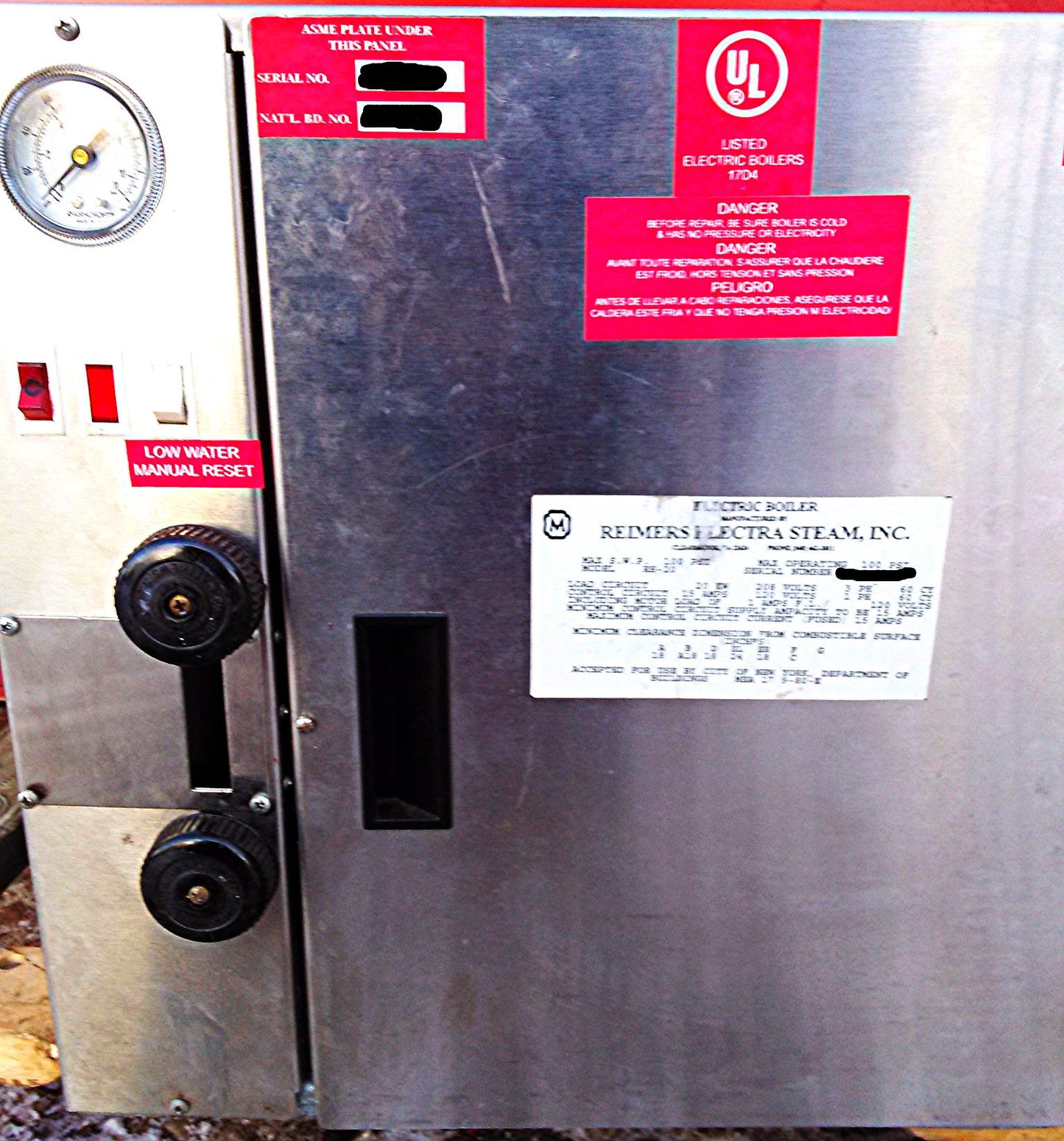 REIMERS ELECTRA STEAM ELECTRIC BOILER STEAMER MODEL RH-20 as is condition