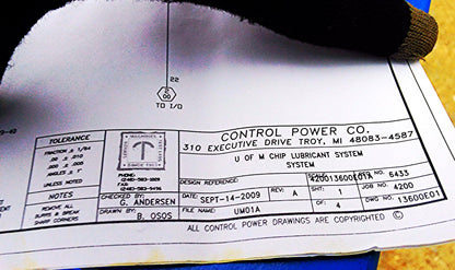 CONTROL POWER 4700 HIGH PRESSURE LUBRICATION SYSTEM PUMPING STATION 5000 PSI