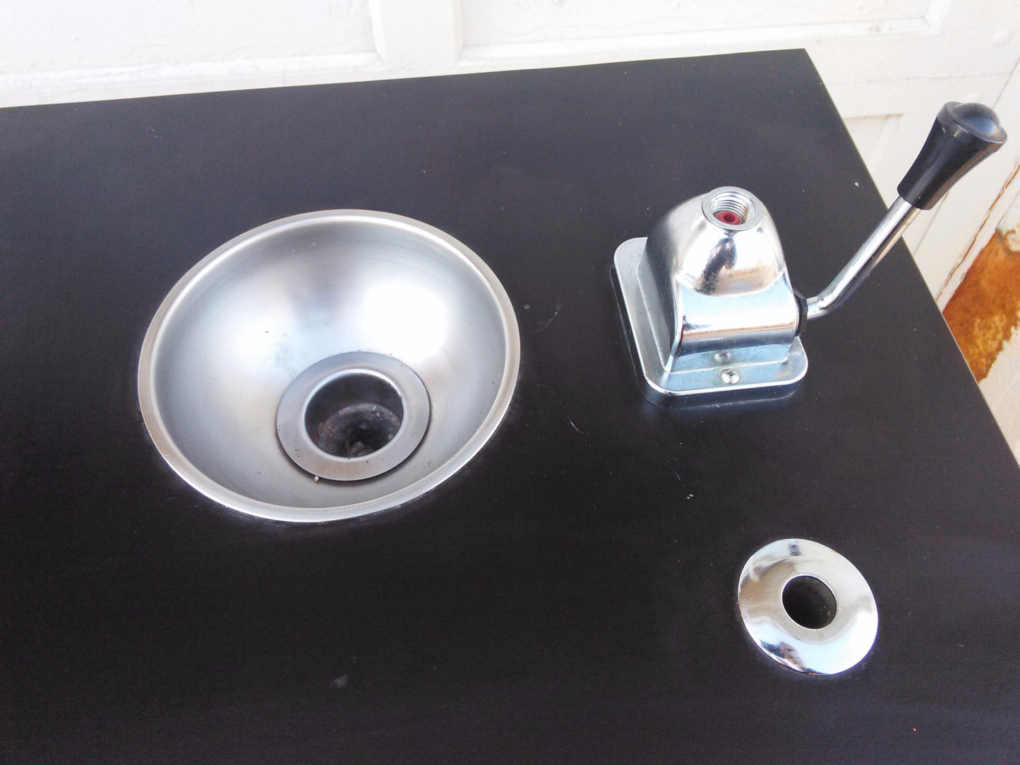 SARGENT-WELCH ACID CABINET WORKBENCH ACID CHEMISTRY LAB ANTI CORROSION DESK SINK