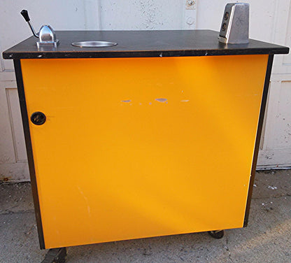 SARGENT-WELCH ACID CABINET WORKBENCH ACID CHEMISTRY LAB ANTI CORROSION DESK SINK