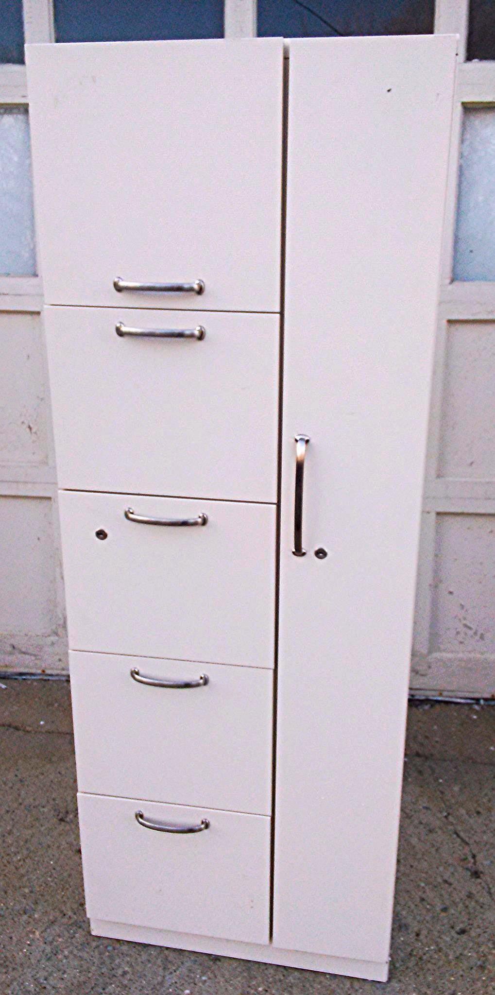 STEELCASE STORAGE TOWER WARDROBE Lab Office VerticalMetal File BOOKCASE CABINET