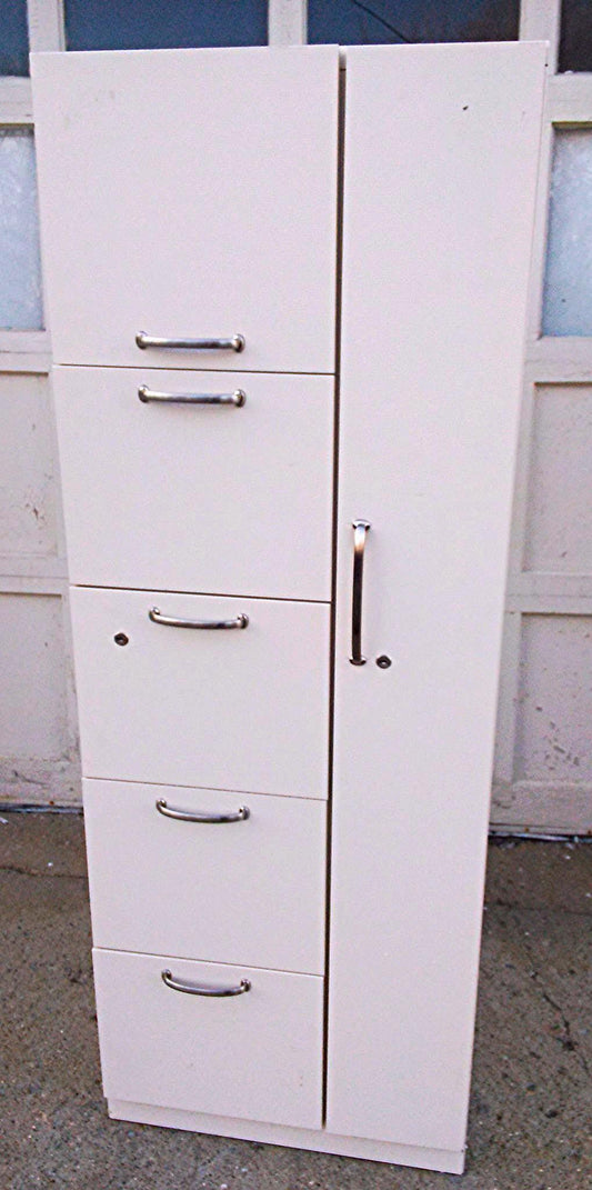 STEELCASE STORAGE TOWER WARDROBE Lab Office VerticalMetal File BOOKCASE CABINET