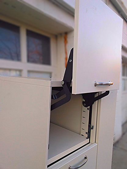 STEELCASE STORAGE TOWER WARDROBE Lab Office VerticalMetal File BOOKCASE CABINET