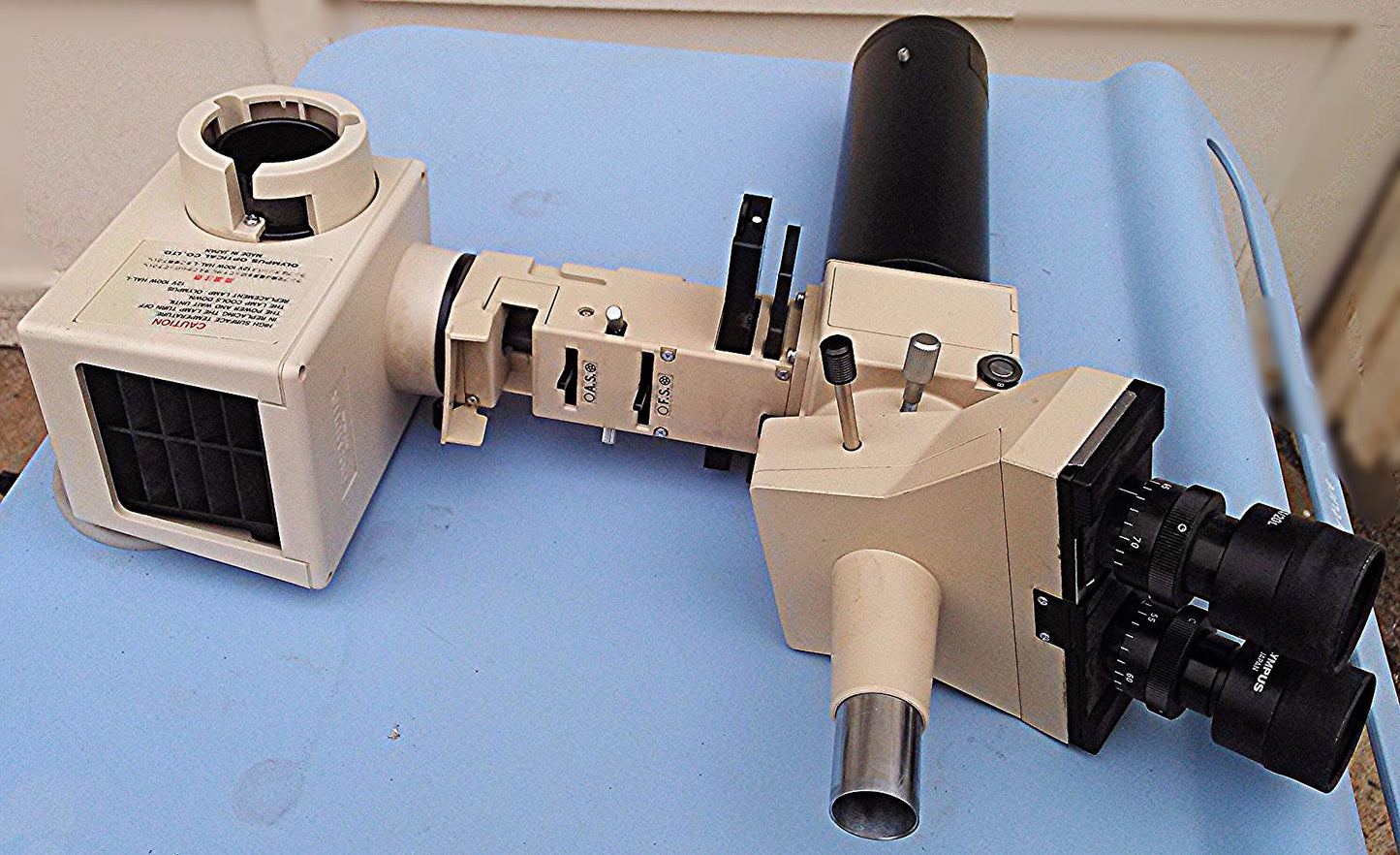 OLYMPUS BH-2 MICROSCOPE UNIVERSAL VERTICAL ILLUMINATOR FLUORESCENCE INSPECTION +