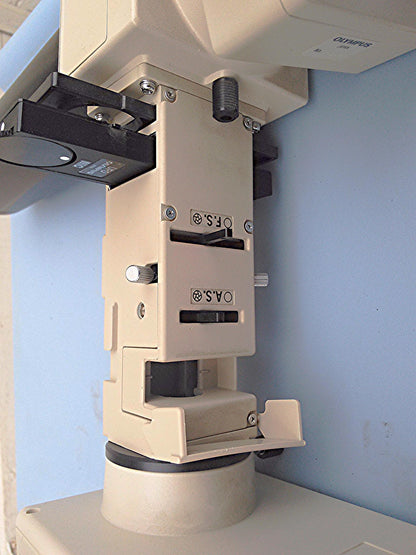 OLYMPUS BH-2 MICROSCOPE UNIVERSAL VERTICAL ILLUMINATOR FLUORESCENCE INSPECTION +