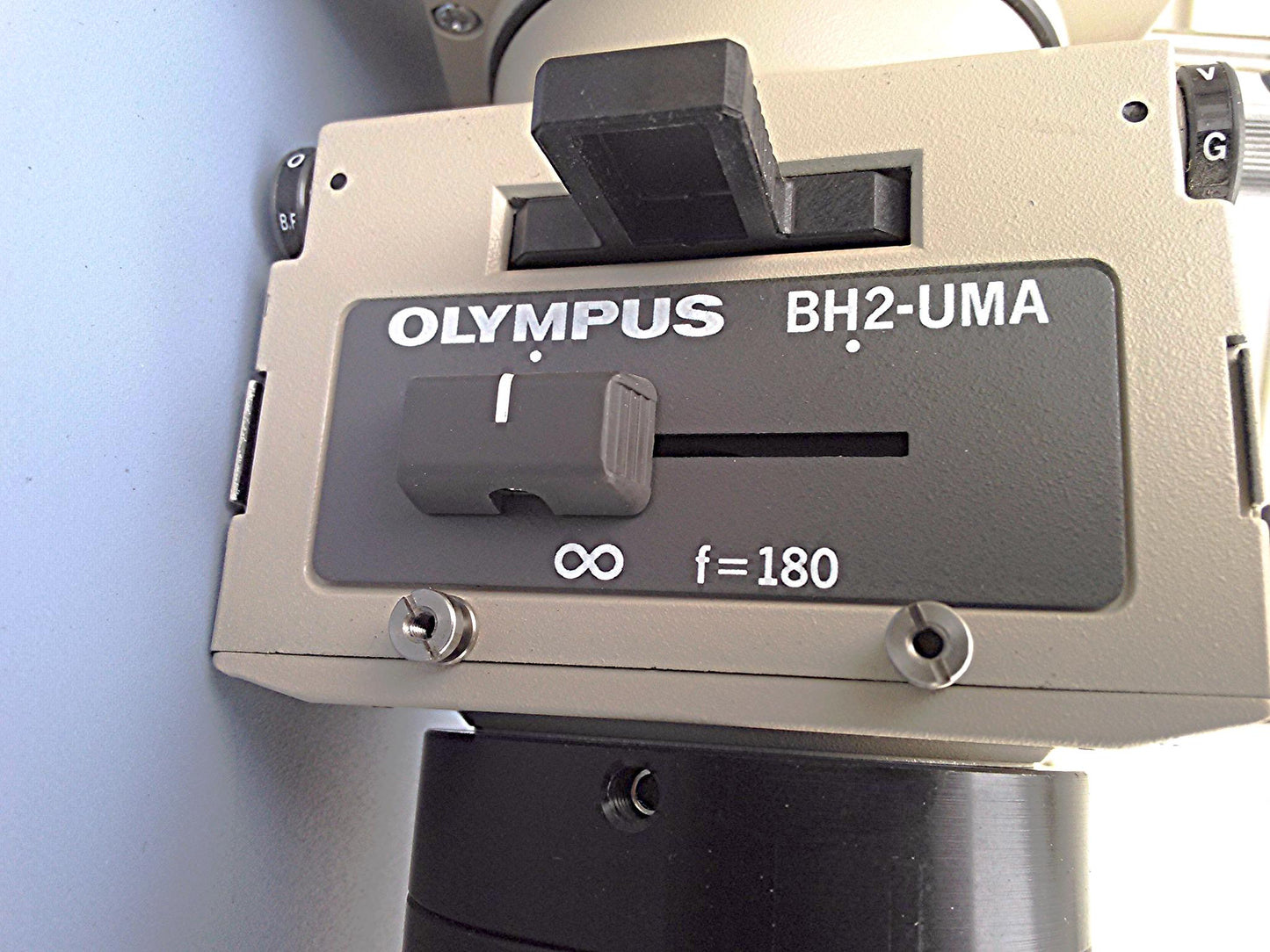 OLYMPUS BH-2 MICROSCOPE UNIVERSAL VERTICAL ILLUMINATOR FLUORESCENCE INSPECTION +