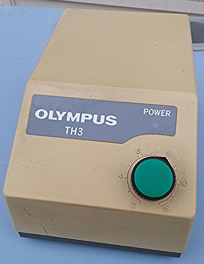 OLYMPUS BH2 MICROSCOPE TH3 HALOGEN LIGHT SOURCE CONTROL TRANSFORMER POWER SUPPLY