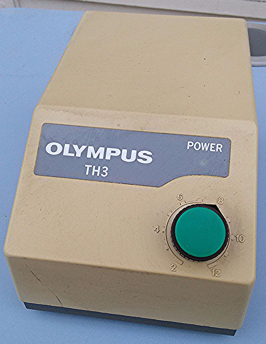 OLYMPUS BH2 MICROSCOPE TH3 HALOGEN LIGHT SOURCE CONTROL TRANSFORMER POWER SUPPLY