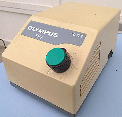 OLYMPUS BH2 MICROSCOPE TH3 HALOGEN LIGHT SOURCE CONTROL TRANSFORMER POWER SUPPLY
