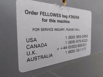 FELLOWES POWERSHRED 480 StripCut Industrial 16" CUT German Paper Shredder OFFICE