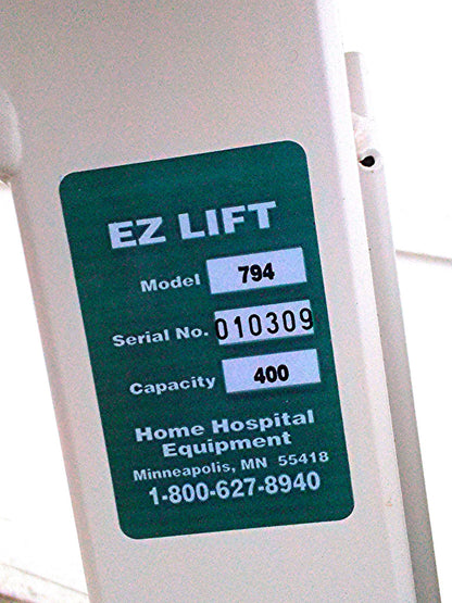 EZ LIFT ELECTRIC POWER MEDICAL PATIENT HOSPITAL MOBILE AUTOM 400lb HOIST Mod794