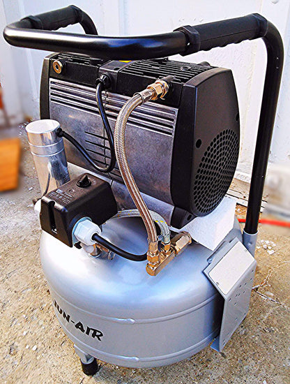 GAST JUN-AIR OF302 COMPRESSOR 25L DENTAL MEDICAL INDUSTRIAL MANUAL NORGREN REGUL