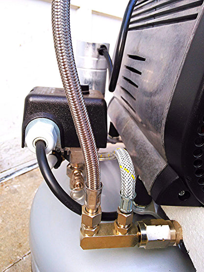 GAST JUN-AIR OF302 COMPRESSOR 25L DENTAL MEDICAL INDUSTRIAL MANUAL NORGREN REGUL