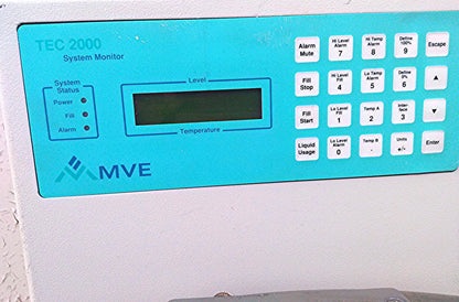 MVE XLC 230 F CRYOGENIC STORAGE TANK & TEC 2000 SYSTEM MONITOR WATCH VIDEO GREAT