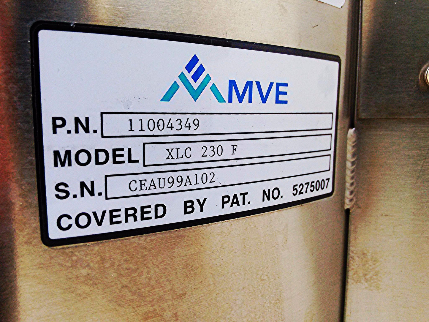 MVE XLC 230 F CRYOGENIC STORAGE TANK & TEC 2000 SYSTEM MONITOR WATCH VIDEO GREAT