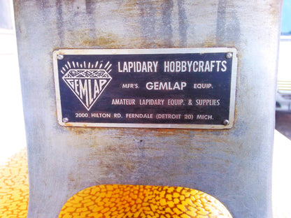 GEMLAP LAPIDARY HOBBYCRAFTS GEM TRIM SAW CABOCHON MACHINE 8" BLADE WATCH VIDEO