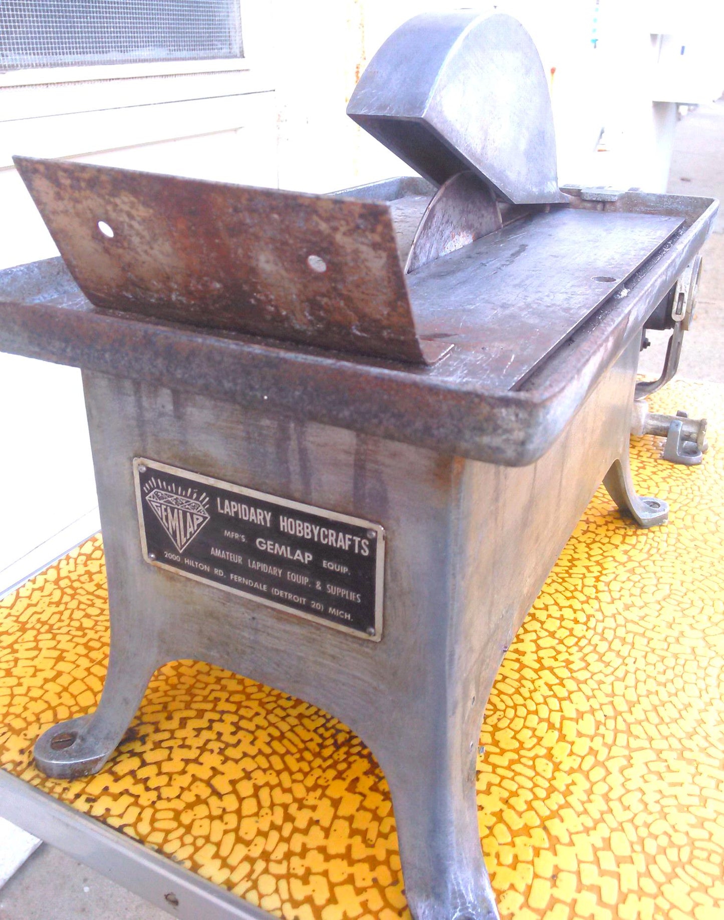 GEMLAP LAPIDARY HOBBYCRAFTS GEM TRIM SAW CABOCHON MACHINE 8" BLADE WATCH VIDEO