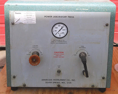 SLM AMINCO FRENCH PRESSURE CELL LABORATORY PRESS 3000psi Pressure WATCH VIDEO