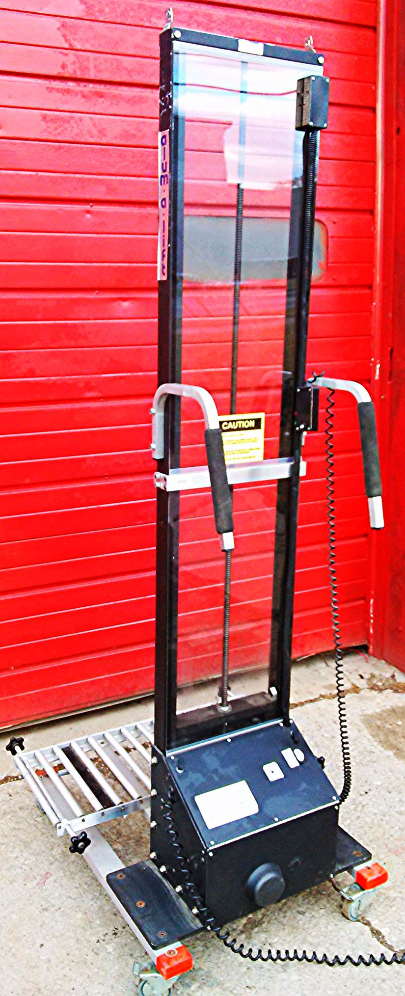 ALUM-A-LIFT HOIST LIFT BATTERY OPERATED ROLL CONVEYOR BELT 150 Lbs Capacity