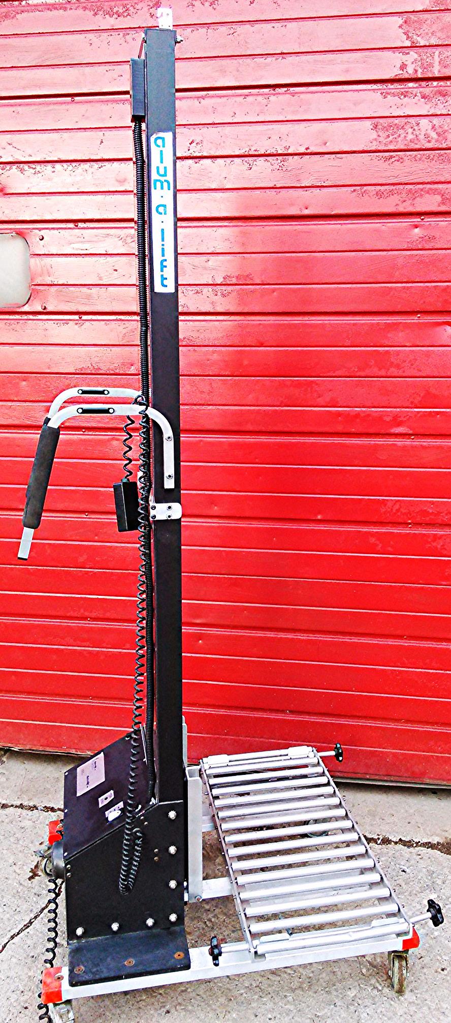 ALUM-A-LIFT HOIST LIFT BATTERY OPERATED ROLL CONVEYOR BELT 150 Lbs Capacity