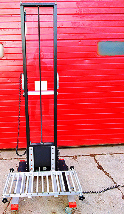 ALUM-A-LIFT HOIST LIFT BATTERY OPERATED ROLL CONVEYOR BELT 150 Lbs Capacity