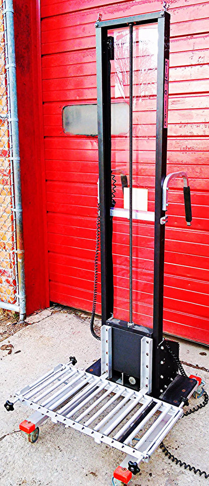 ALUM-A-LIFT HOIST LIFT BATTERY OPERATED ROLL CONVEYOR BELT 150 Lbs Capacity