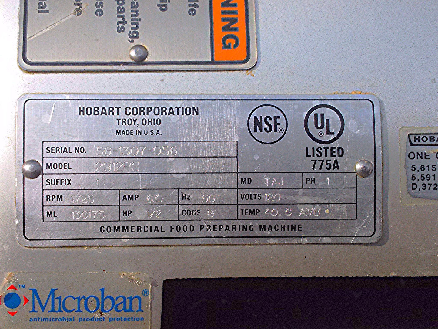 HOBART 2912PS MEAT & CHEESE AUTOMATIC SLICER COMMERCIAL DELI NSF