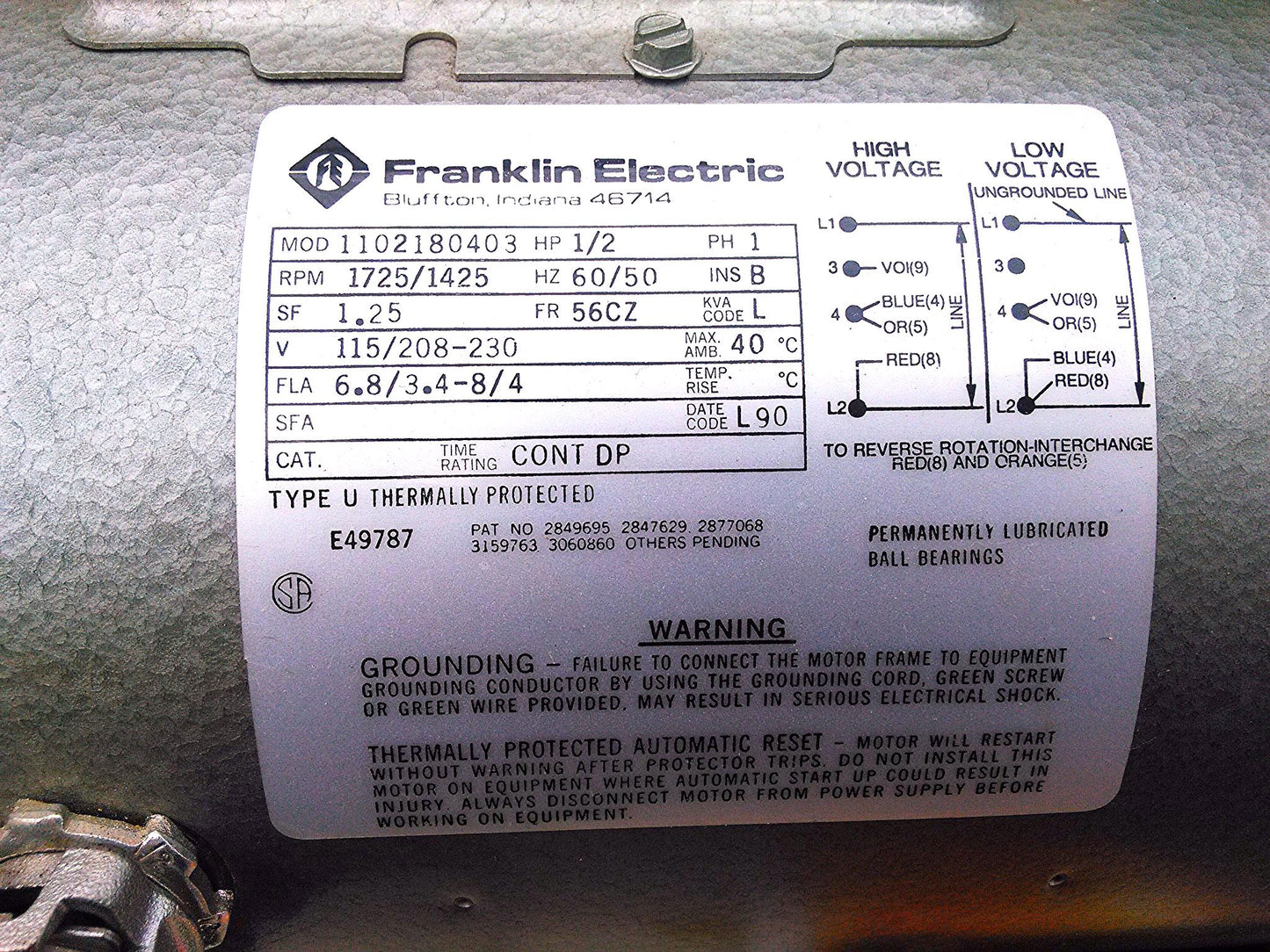 EDWARDS 8 E2M8 1/2 HP DUAL STAGE MECHANICAL ROTARY VANE VACUUM PUMP HYDROCARBON