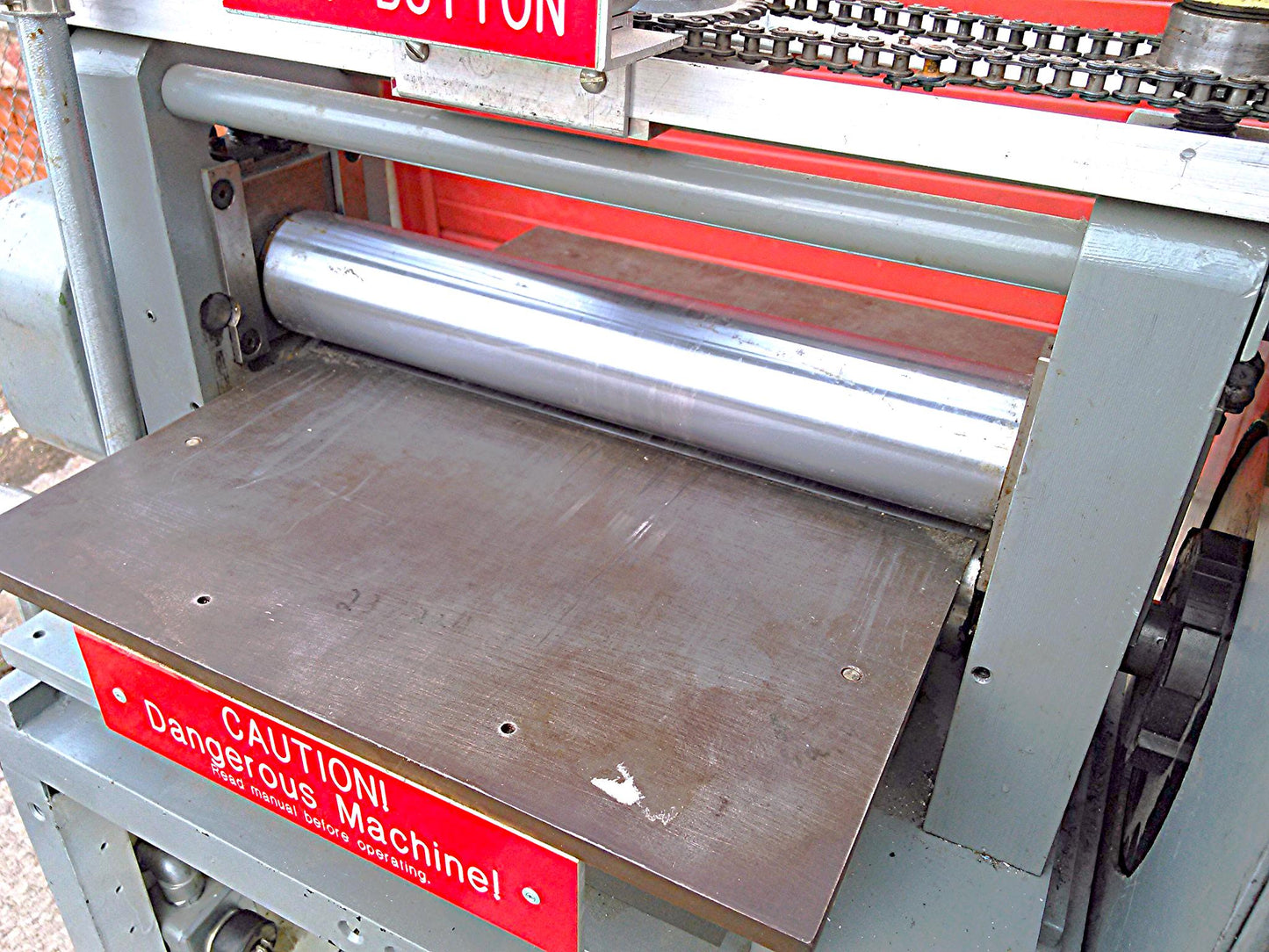 RARE 14" AB MANUFACTURING COLD ROLLING METAL TEMPER MILL EQUALIZER PRESS MACHINE