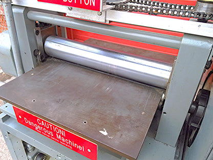 RARE 14" AB MANUFACTURING COLD ROLLING METAL TEMPER MILL EQUALIZER PRESS MACHINE