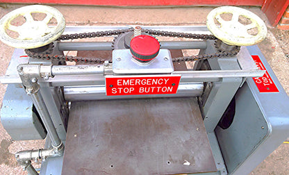 RARE 14" AB MANUFACTURING COLD ROLLING METAL TEMPER MILL EQUALIZER PRESS MACHINE