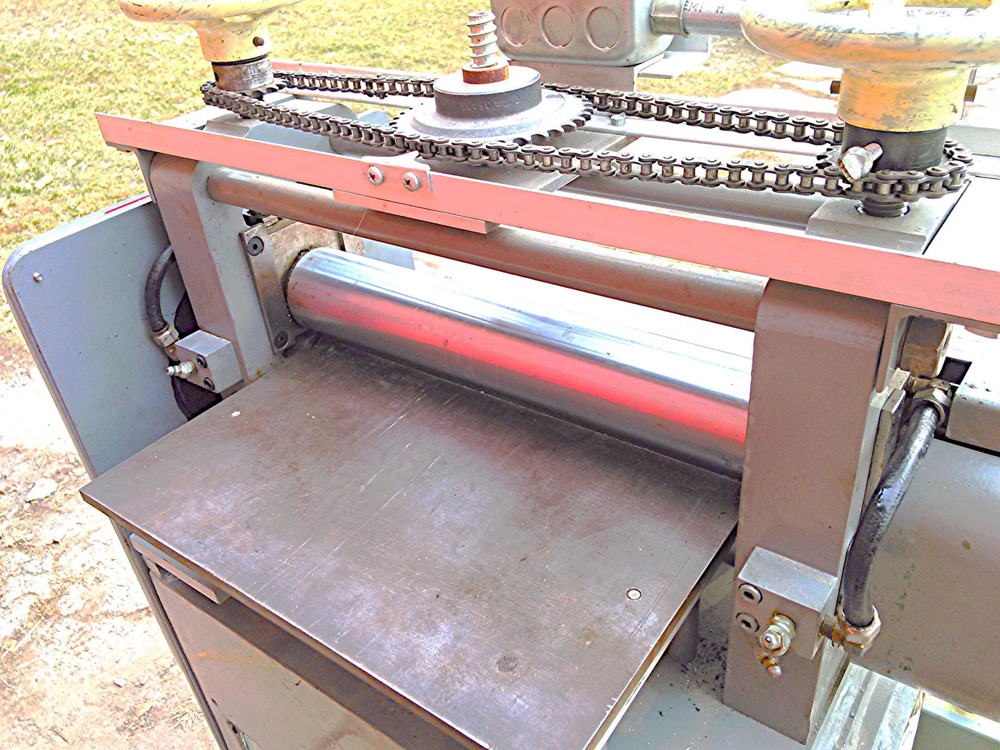 RARE 14" AB MANUFACTURING COLD ROLLING METAL TEMPER MILL EQUALIZER PRESS MACHINE