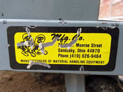 RARE 14" AB MANUFACTURING COLD ROLLING METAL TEMPER MILL EQUALIZER PRESS MACHINE